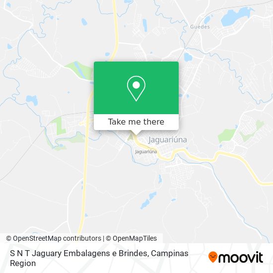 S N T Jaguary Embalagens e Brindes map