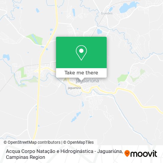 Acqua Corpo Natação e Hidroginástica - Jaguariúna map
