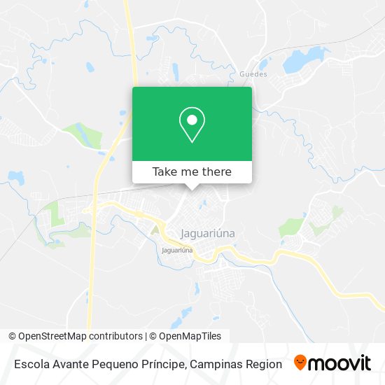 Mapa Escola Avante Pequeno Príncipe