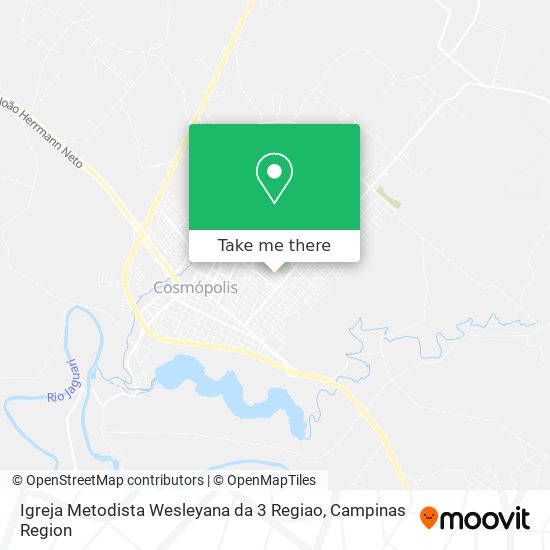 Igreja Metodista Wesleyana da 3 Regiao map
