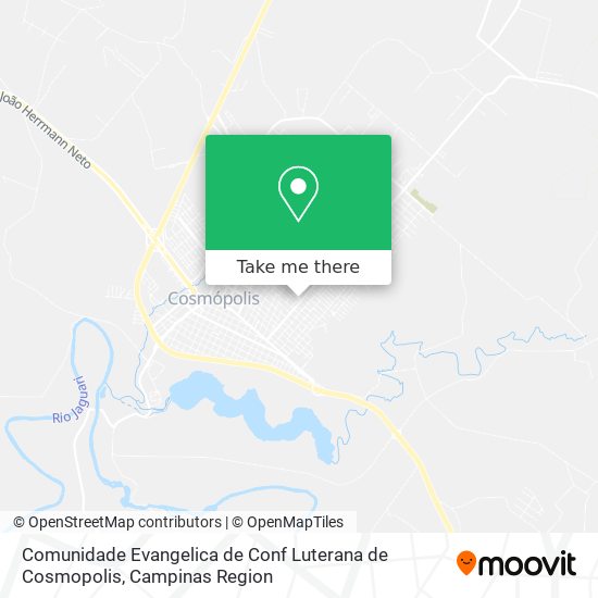 Comunidade Evangelica de Conf Luterana de Cosmopolis map