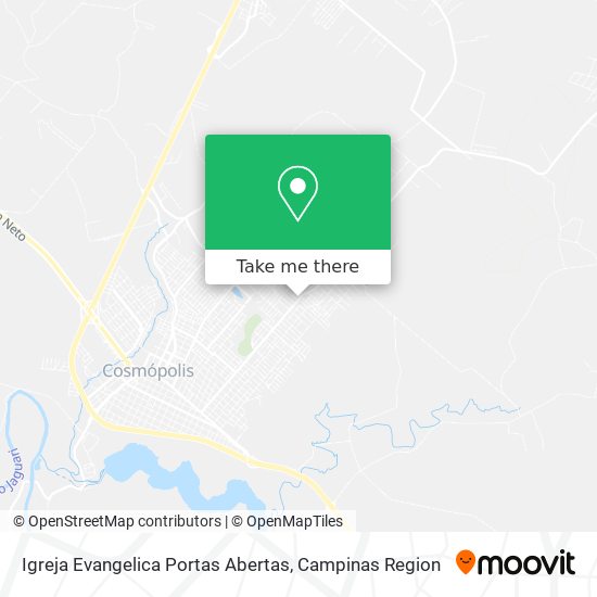 Mapa Igreja Evangelica Portas Abertas