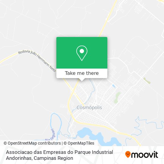 Mapa Associacao das Empresas do Parque Industrial Andorinhas