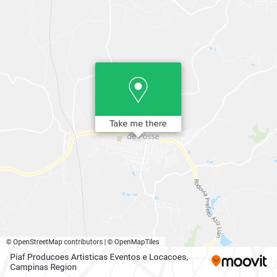 Piaf Producoes Artisticas Eventos e Locacoes map