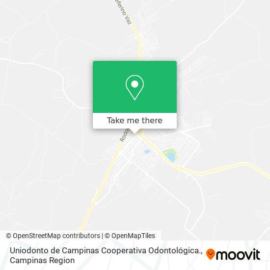Uniodonto de Campinas Cooperativa Odontológica. map