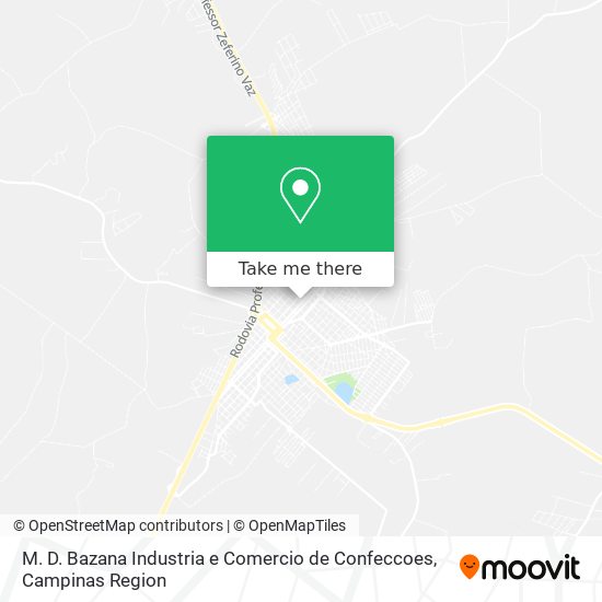 M. D. Bazana Industria e Comercio de Confeccoes map