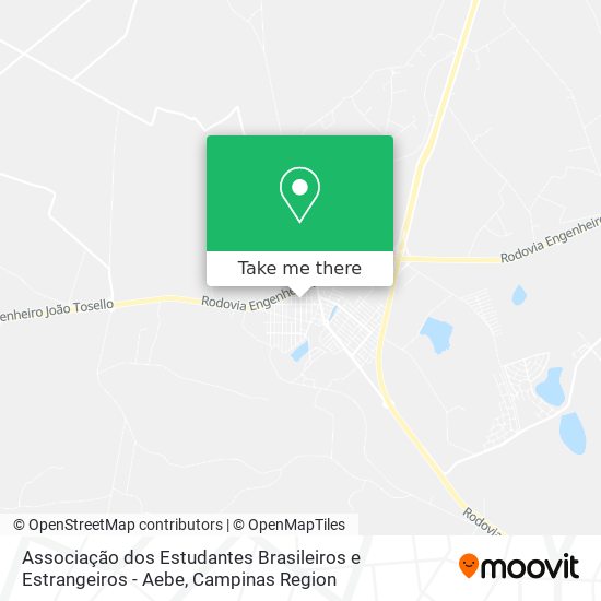 Associação dos Estudantes Brasileiros e Estrangeiros - Aebe map