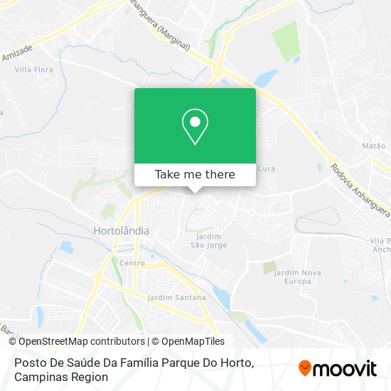 Posto De Saúde Da Família Parque Do Horto map