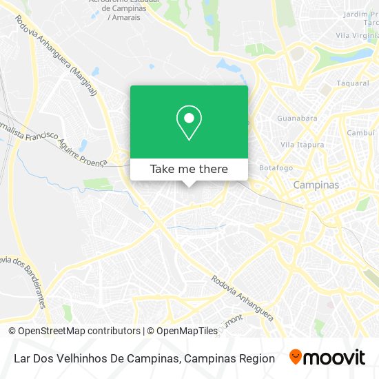 Lar Dos Velhinhos De Campinas map