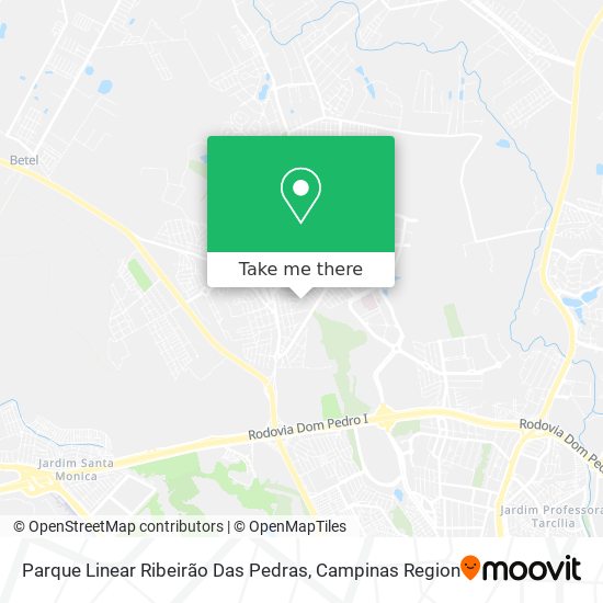 Parque Linear Ribeirão Das Pedras map