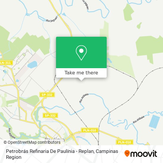 Petrobrás Refinaria De Paulínia - Replan map