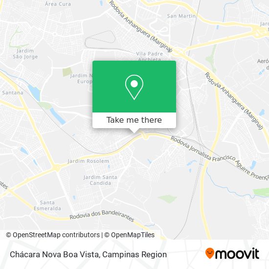 Chácara Nova Boa Vista map