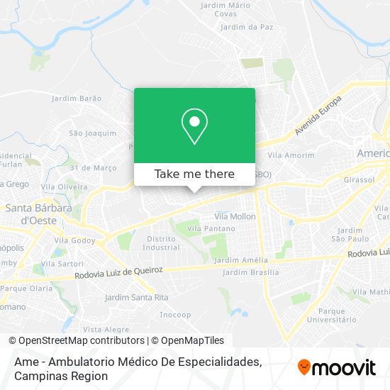 Ame - Ambulatorio Médico De Especialidades map