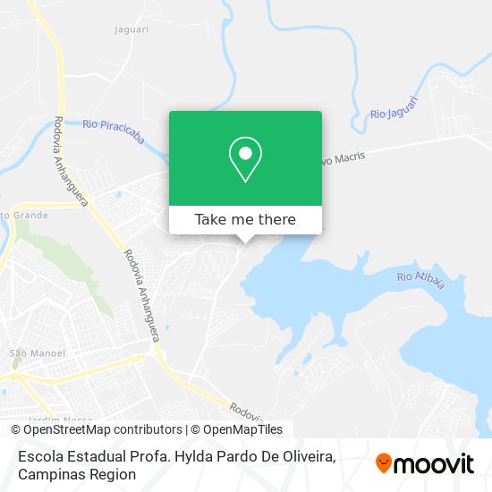 Mapa Escola Estadual Profa. Hylda Pardo De Oliveira