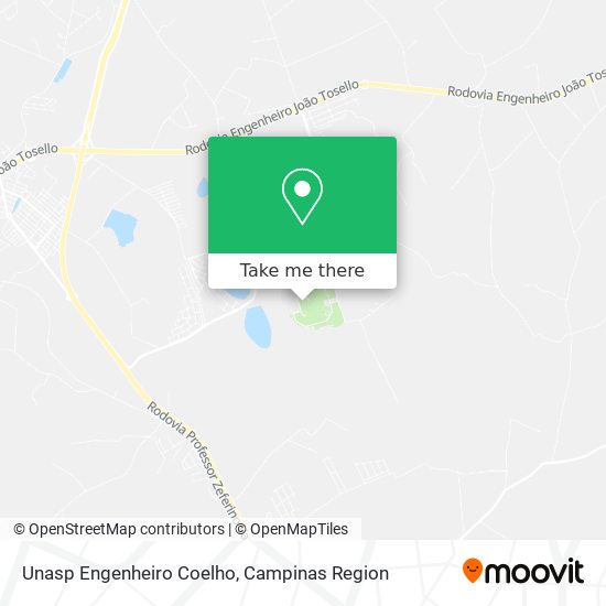 Unasp Engenheiro Coelho map