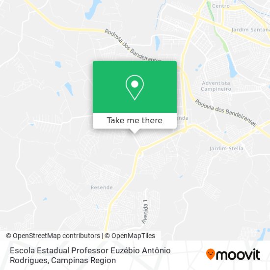 Escola Estadual Professor Euzébio Antônio Rodrigues map