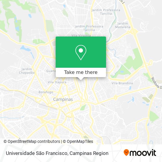 Universidade São Francisco map