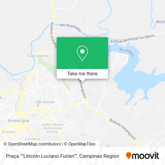Praça ""Lincoln Luciano Furlan"" map