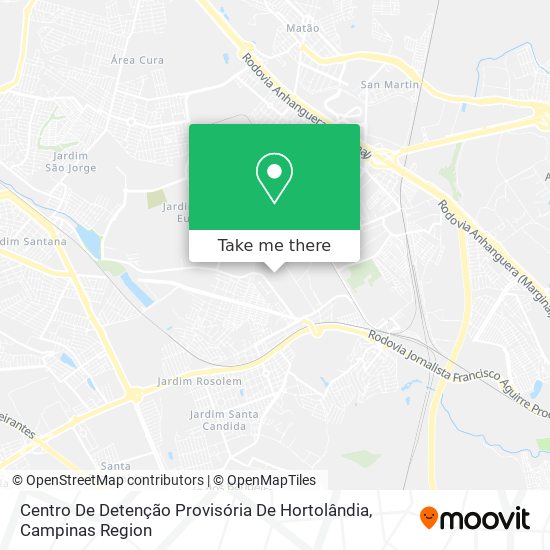 Centro De Detenção Provisória De Hortolândia map