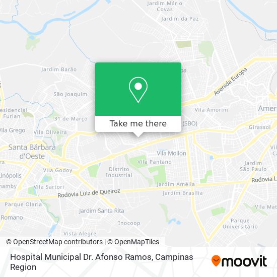 Hospital Municipal Dr. Afonso Ramos map