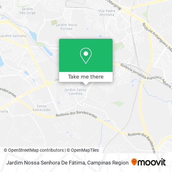 Mapa Jardim Nossa Senhora De Fátima