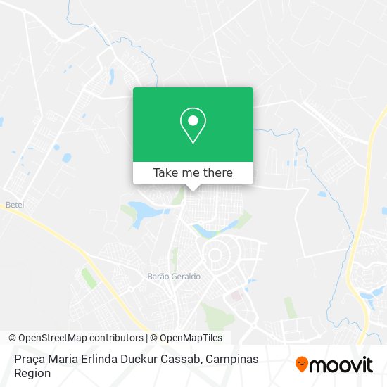 Mapa Praça Maria Erlinda Duckur Cassab