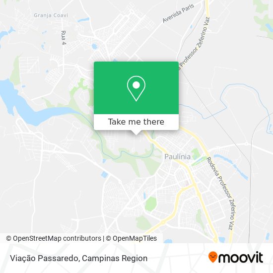 Viação Passaredo map