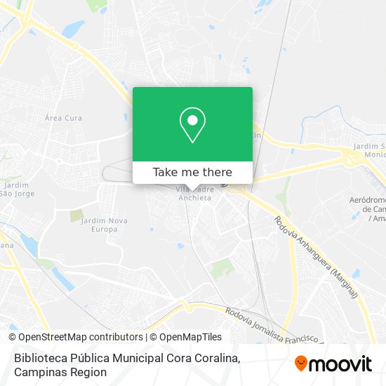 Biblioteca Pública Municipal Cora Coralina map