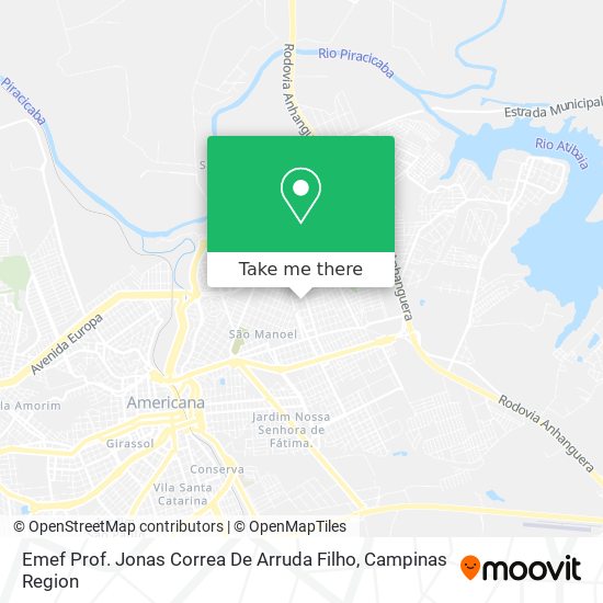 Mapa Emef Prof. Jonas Correa De Arruda Filho