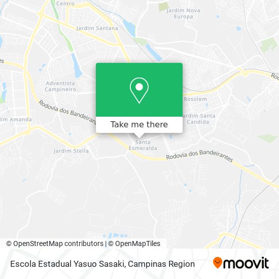 Mapa Escola Estadual Yasuo Sasaki