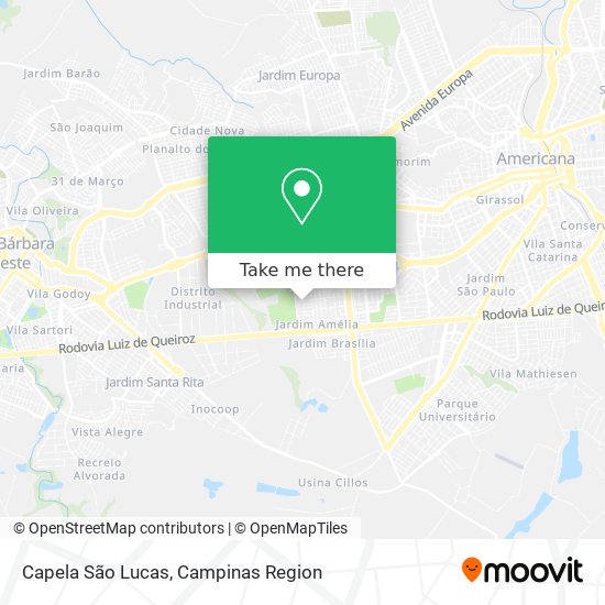 Capela São Lucas map