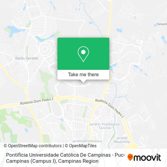 Pontifícia Universidade Católica De Campinas - Puc-Campinas (Campus I) map