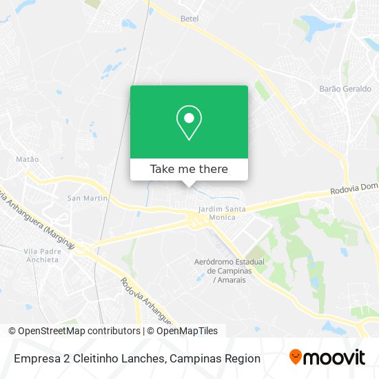 Empresa 2 Cleitinho Lanches map