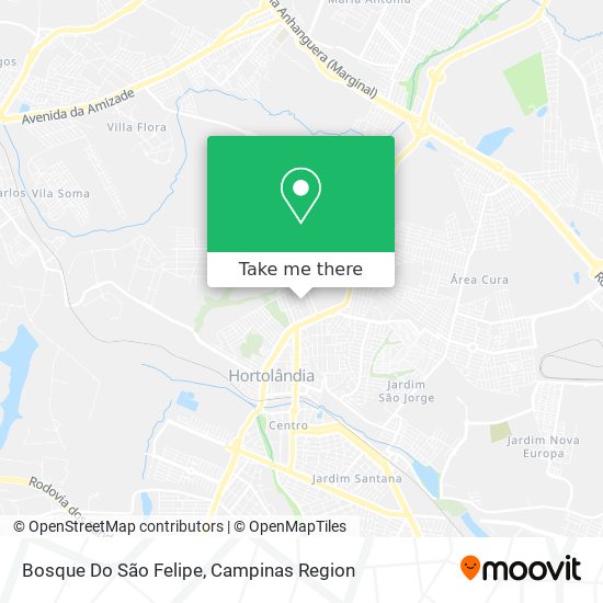 Bosque Do São Felipe map