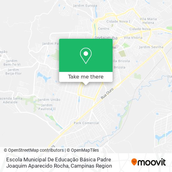 Mapa Escola Municipal De Educação Básica Padre Joaquim Aparecido Rocha