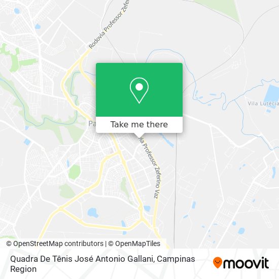 Quadra De Tênis José Antonio Gallani map