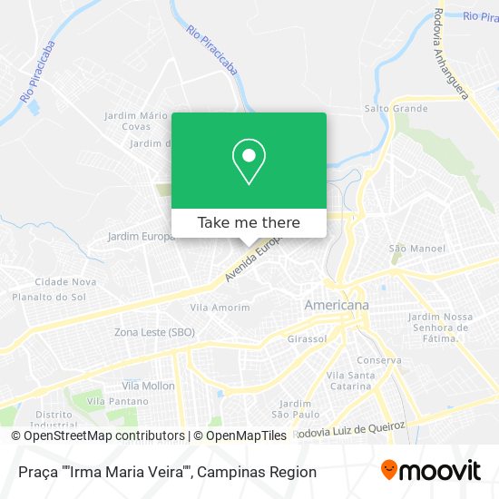 Mapa Praça ""Irma Maria Veira""