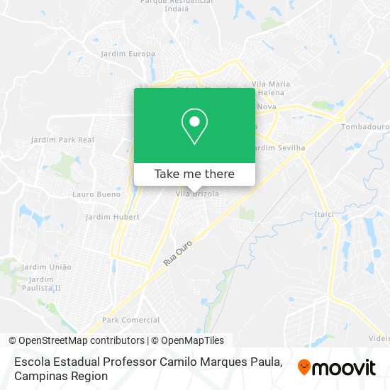 Mapa Escola Estadual Professor Camilo Marques Paula