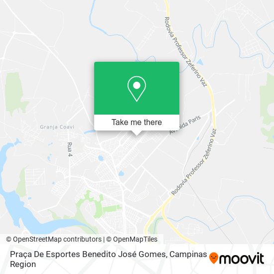 Praça De Esportes Benedito José Gomes map