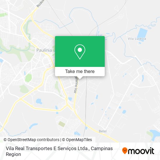 Vila Real Transportes E Serviços Ltda. map