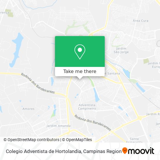 Colegio Adventista de Hortolandia map