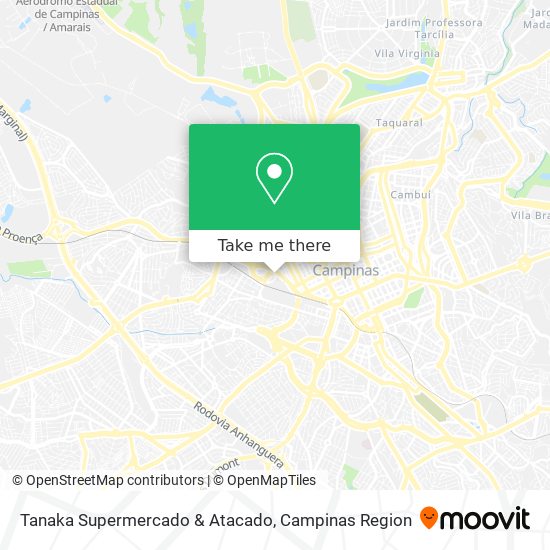 Mapa Tanaka Supermercado & Atacado