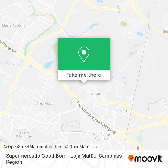 Mapa Supermercado Good Bom - Loja Matão