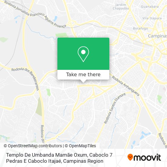 Mapa Templo De Umbanda Mamãe Oxum, Caboclo 7 Pedras E Caboclo Itajaé