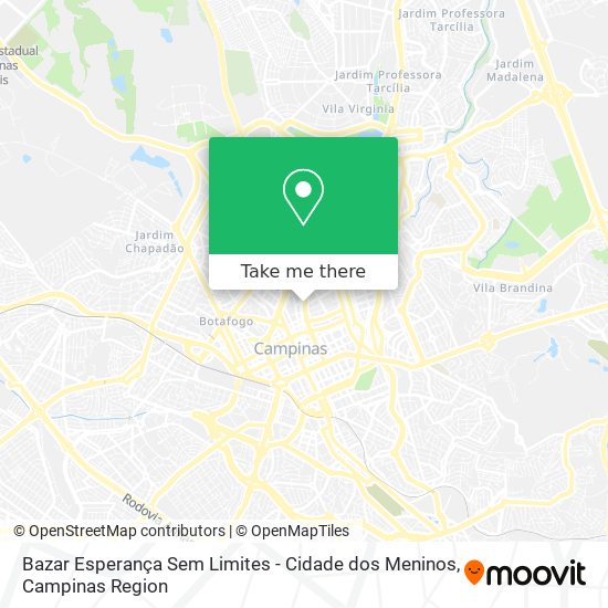 Bazar Esperança Sem Limites - Cidade dos Meninos map