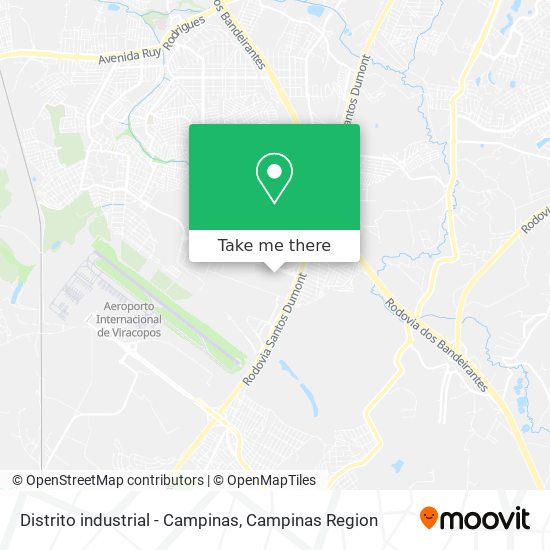 Distrito industrial - Campinas map