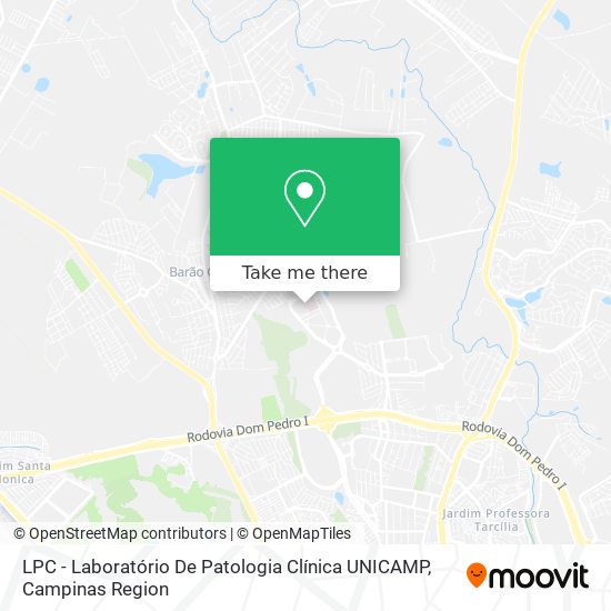 LPC - Laboratório De Patologia Clínica UNICAMP map