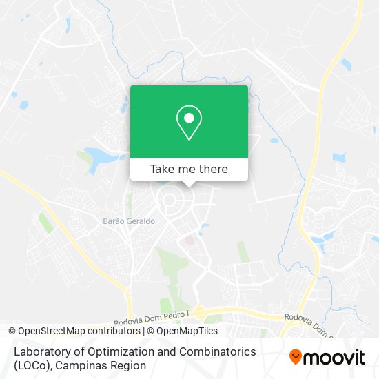 Laboratory of Optimization and Combinatorics (LOCo) map