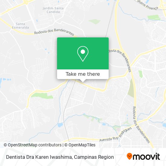 Dentista Dra Karen Iwashima map