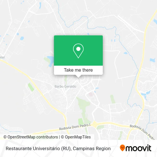 Restaurante Universitário (RU) map